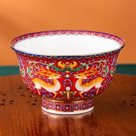 Elk Bone China Pomegranate Bowl (Option: Chinese Red)